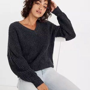 Madewell Pleat Sleeve Pullover Sweater - LIKE NEW